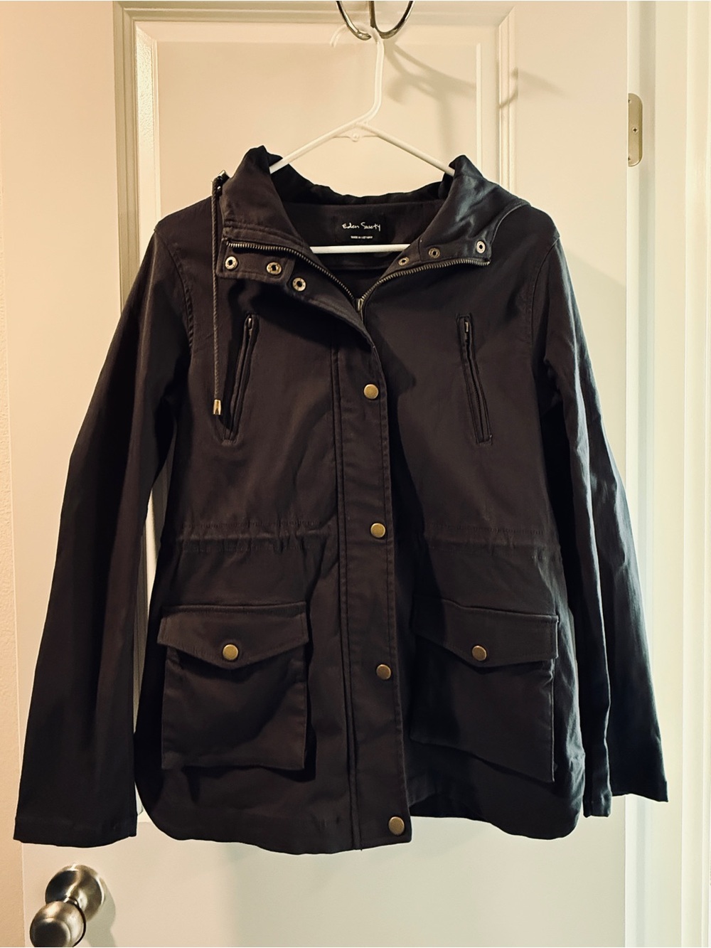 Eden Society Women's Charcoal Utility Anorak Jacket